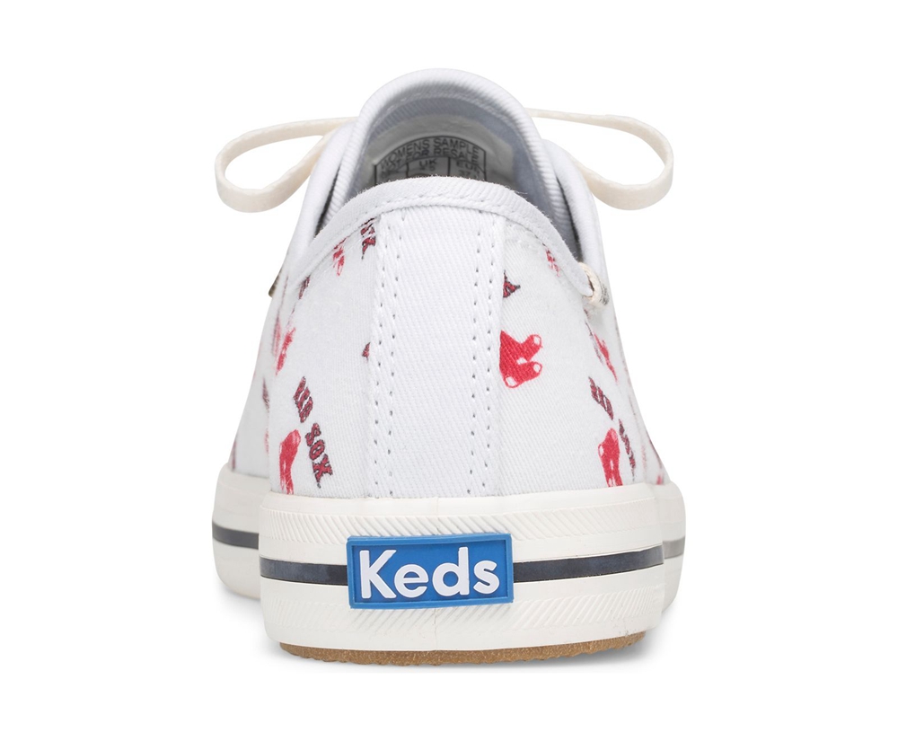 Keds Sneaker Damen Weiß/Rot - Kickstart Mlb® - JQK-348259